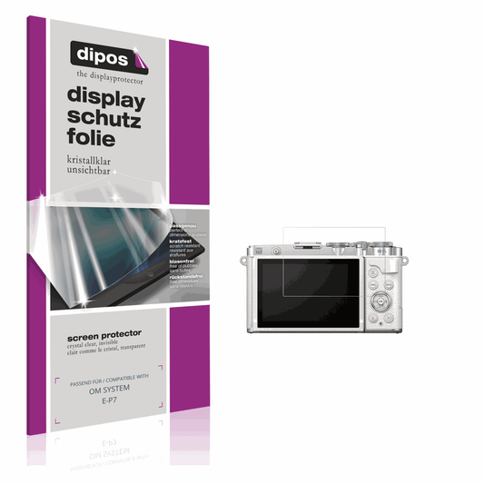 4x Screen Protector for OM SYSTEM E-P7 Protection Crystal Clear dipos