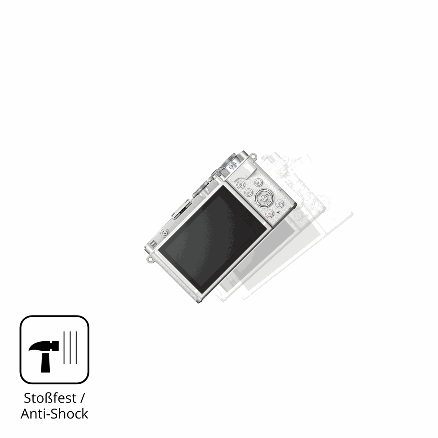 2x Screen Protector for OM SYSTEM E-P7 matte Flexible Glass 9H dipos