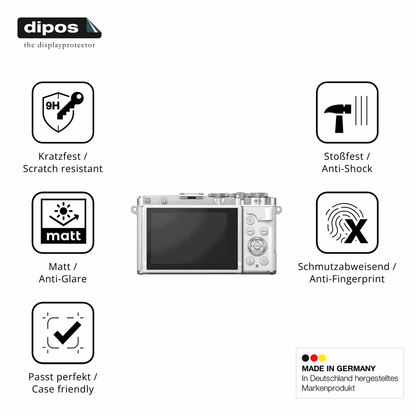 2x Screen Protector for OM SYSTEM E-P7 matte Flexible Glass 9H dipos