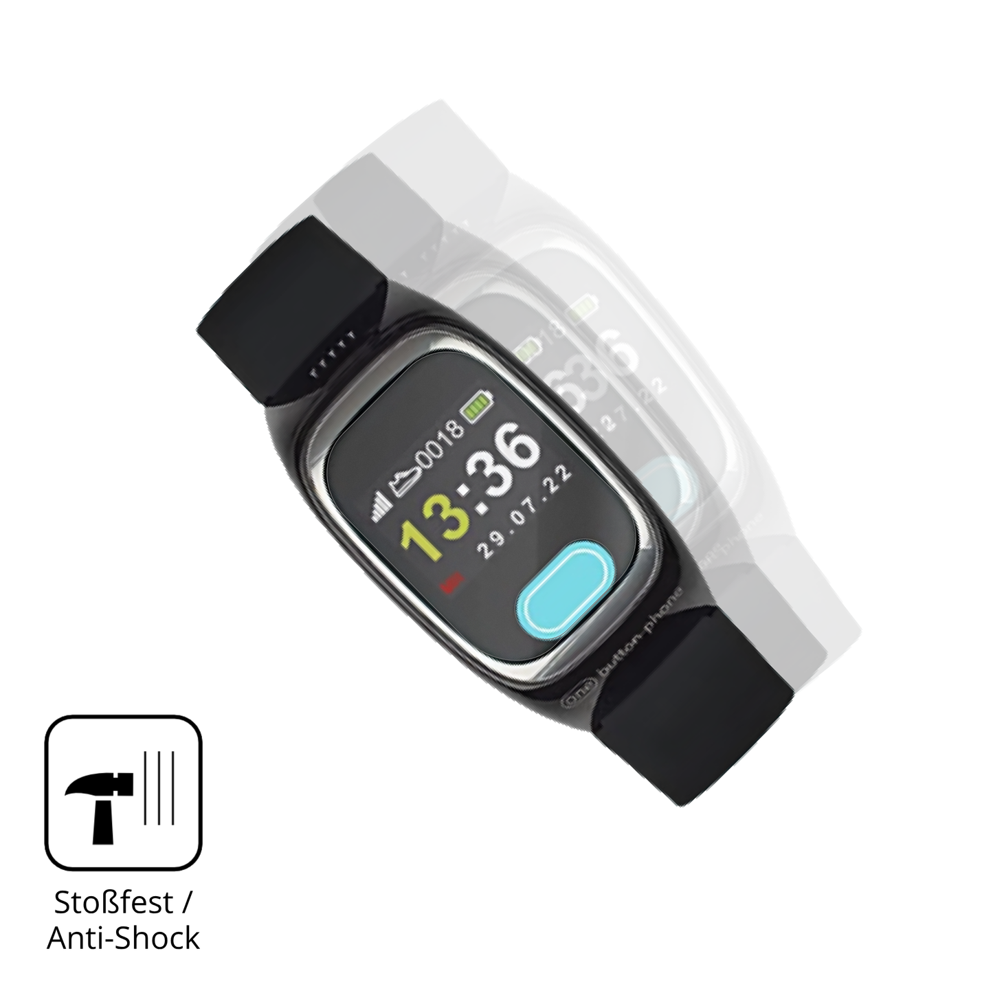 2x Full Cover Schutzfolie matt für One Button Phone Model 2022