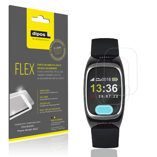 2x 3D Full Cover Schutzfolie für One Button Phone Model 2022