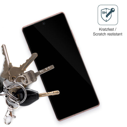 dipos Displayschutz für OnePlus Ace3, transparente Oberfläche, perfekte Passform auch für die Rundungen