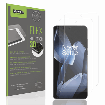 Matte Displayschutzfolie von dipos passend für OnePlus 13 Case Friendly, 100% Displayabdeckung und blasenfreie Montage