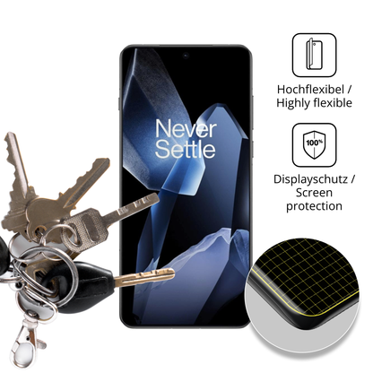dipos Displayschutz für OnePlus 13 Case Friendly, transparente Oberfläche, geringe Dicke und perfekte Passform
