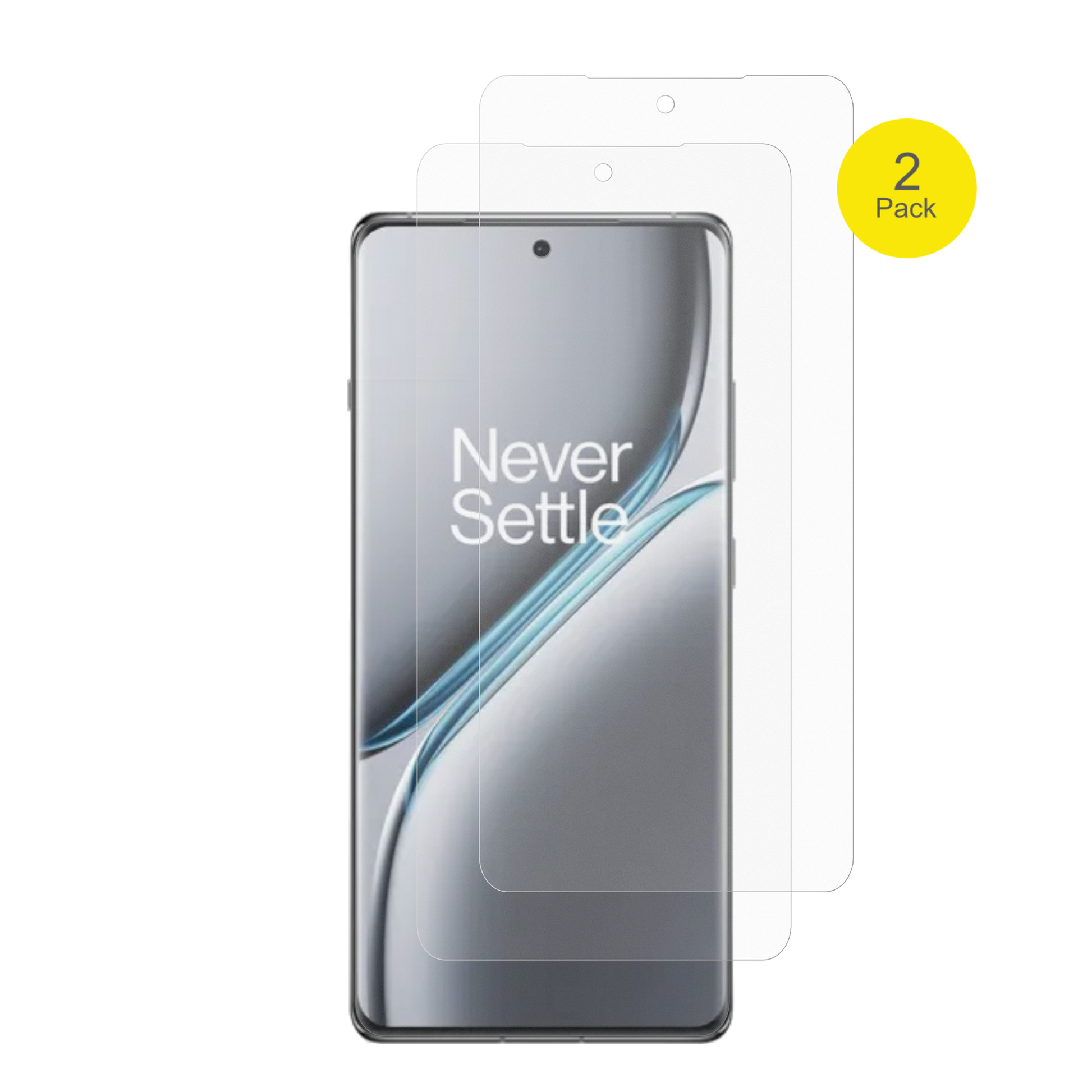 oneplus15r mit aufgebrachter dipos Flex Schutzfolie, glasklare Darstellung ohne Einschränkungen