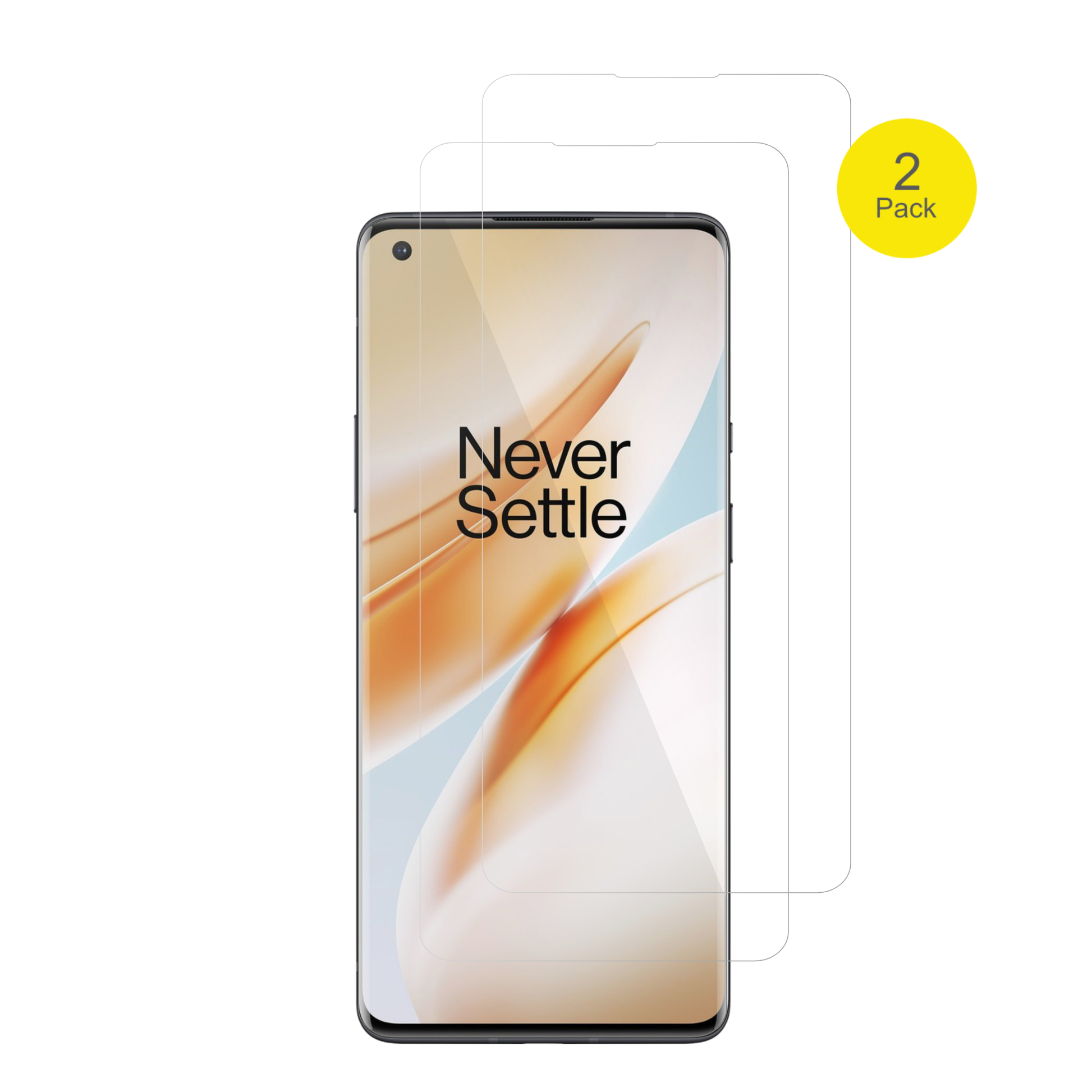 oneplus8 pro case friendly mit aufgebrachter dipos Displayschutzfolie, glasklare Darstellung ohne Einschränkungen