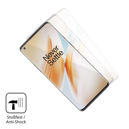 Schutz gegen Kratzer auf dem oneplus8 pro case friendly Glas durch Schlüssel oder Ähnliches