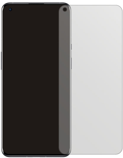 OnePlus9 5G mit aufgebrachter dipos Displayschutzfolie, die lästige Fingerabdrücke minimiert