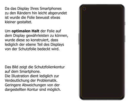 Dünne und klare Folie passend zugeschnitten für OnePlus 9RT