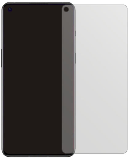 OnePlus9RT mit aufgebrachter dipos Displayschutzfolie, die lästige Fingerabdrücke minimiert