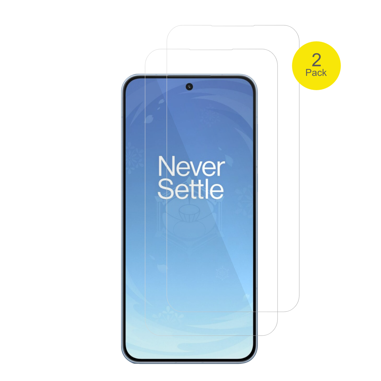 OnePlusAce 6T mit aufgebrachter dipos Displayschutzfolie, glasklare Darstellung ohne Einschränkungen