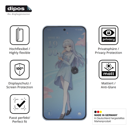 Flexible TPU-Folie passend zugeschnitten für OnePlus Ace 6T Genshin Impact, mit Privatsphäre-Schutz durch Sichtschutz-Folie