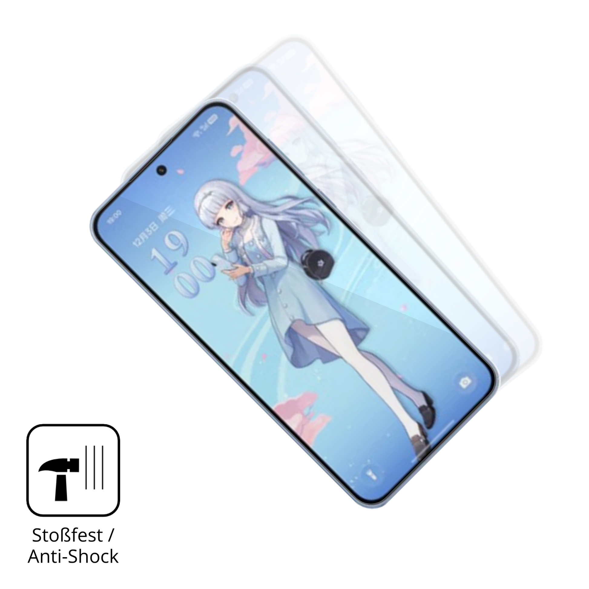 Schutz gegen Kratzer auf dem OnePlus Ace 6T Genshin Impact Glas durch Schlüssel oder Ähnliches