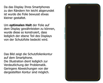 1x Schutzfolie matt für OnePlus Nord 2 CE Display-Schutzfolie