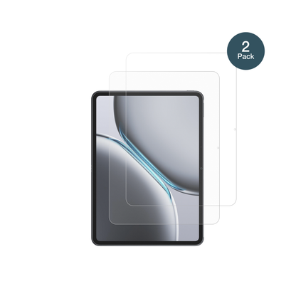 OnePlusPad Go 2 mit aufgebrachter dipos Panzerfolie, die lästige Fingerabdrücke minimiert