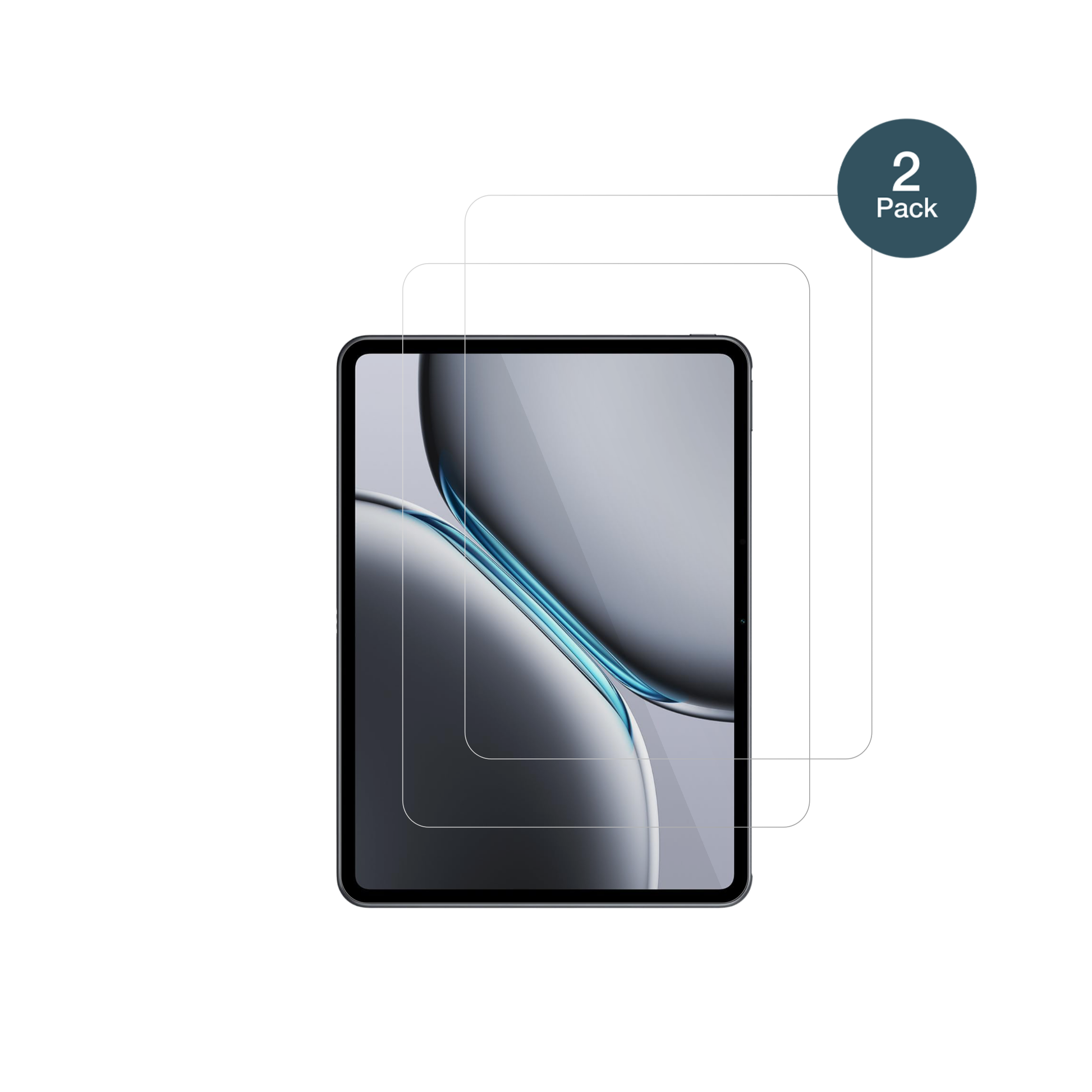 OnePlusPad Go 2 mit aufgebrachter dipos Flex Schutzfolie, glasklare Darstellung ohne Einschränkungen