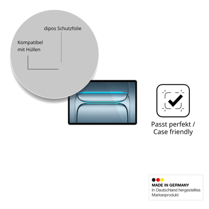 Schutzfolie mit optimaler Passform, zur Verwendung mit Hüllen geeignet