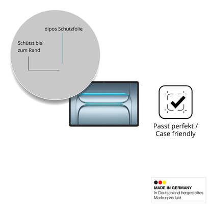 Schutzglasfolie mit optimaler Passform, zur Verwendung mit Hüllen geeignet