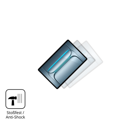 Schutz gegen Kratzer auf dem onepluspad lite Glas durch Schlüssel, Stöße gegen die Tischkante oder Stürze