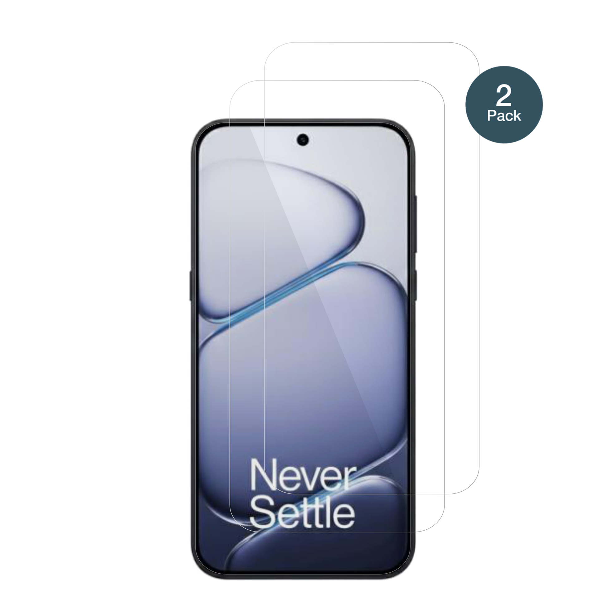 OnePlusTurbo 6V mit aufgebrachter dipos Flex Schutzfolie, glasklare Darstellung ohne Einschränkungen