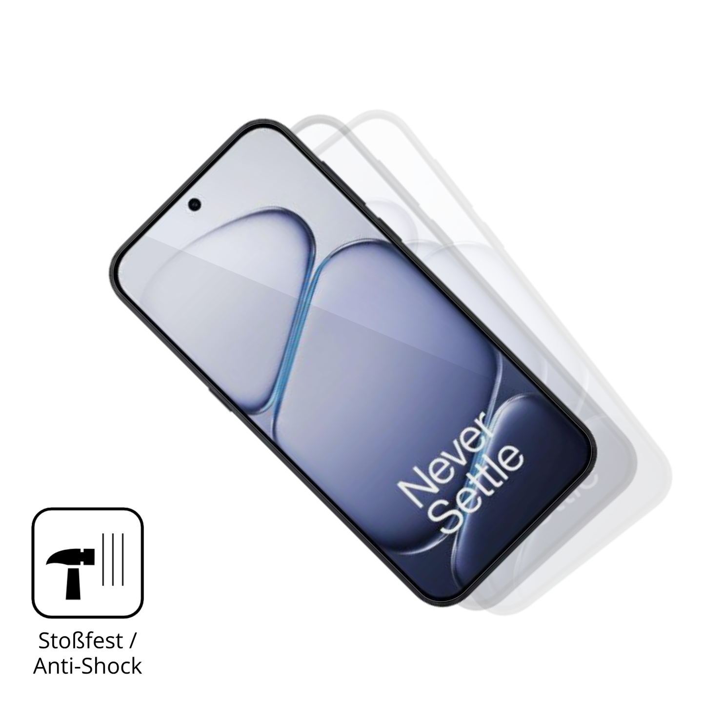 Schutz gegen Kratzer auf dem OnePlus Turbo 6 Glas durch Schlüssel, Stöße gegen die Tischkante oder Stürze