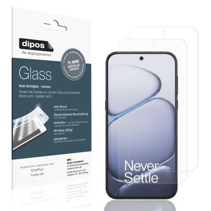 Matte Displayschutzfolie von dipos passend für OnePlus Turbo 6V, 9H kratzfest und blasenfrei montiert
