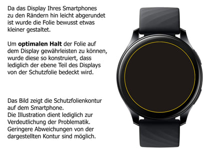 Dünne und klare Folie passend zugeschnitten für OnePlus Watch (46mm)