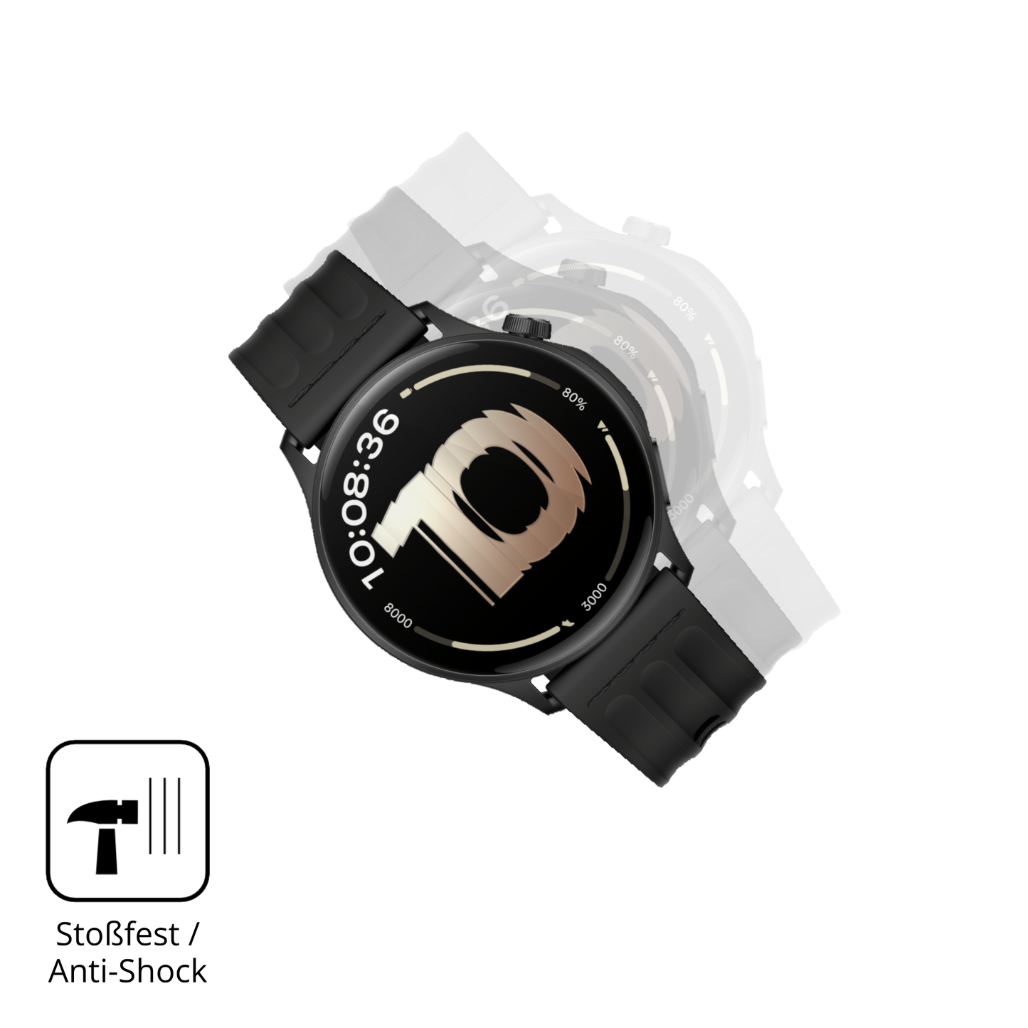 Schutz gegen Kratzer auf dem OnePlus Watch Lite Glas durch Schlüssel oder Ähnliches