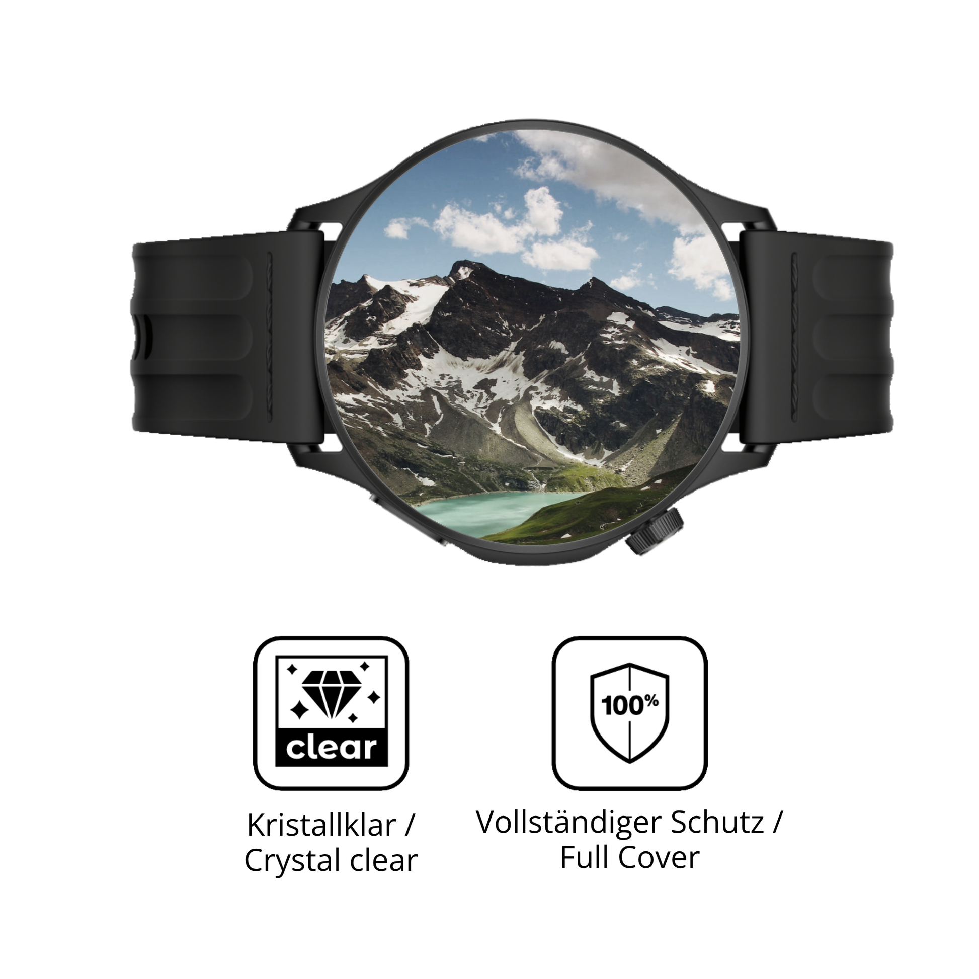 Dünne und klare Folie passend zugeschnitten für OnePlus Watch Lite