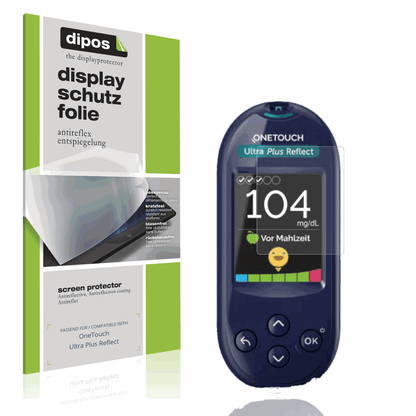 Matte Displayschutzfolie von dipos passend für OneTouch Ultra Plus Reflect, präziser Zuschnitt und blasenfrei montiert