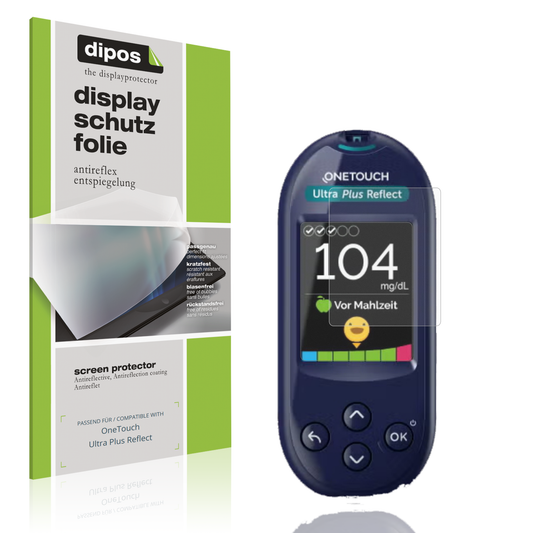 Matte Displayschutzfolie von dipos passend für OneTouch Ultra Plus Reflect, präziser Zuschnitt und blasenfrei montiert