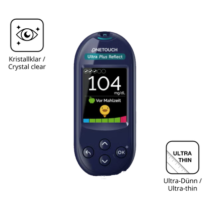 Dünne und klare Folie passend zugeschnitten für OneTouch Ultra Plus Reflect