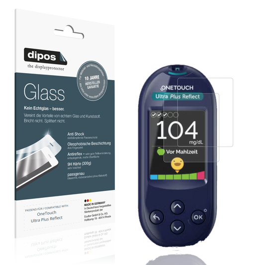 Matte Displayschutzfolie von dipos passend für OneTouch Ultra Plus Reflect, 9H kratzfest und blasenfrei montiert