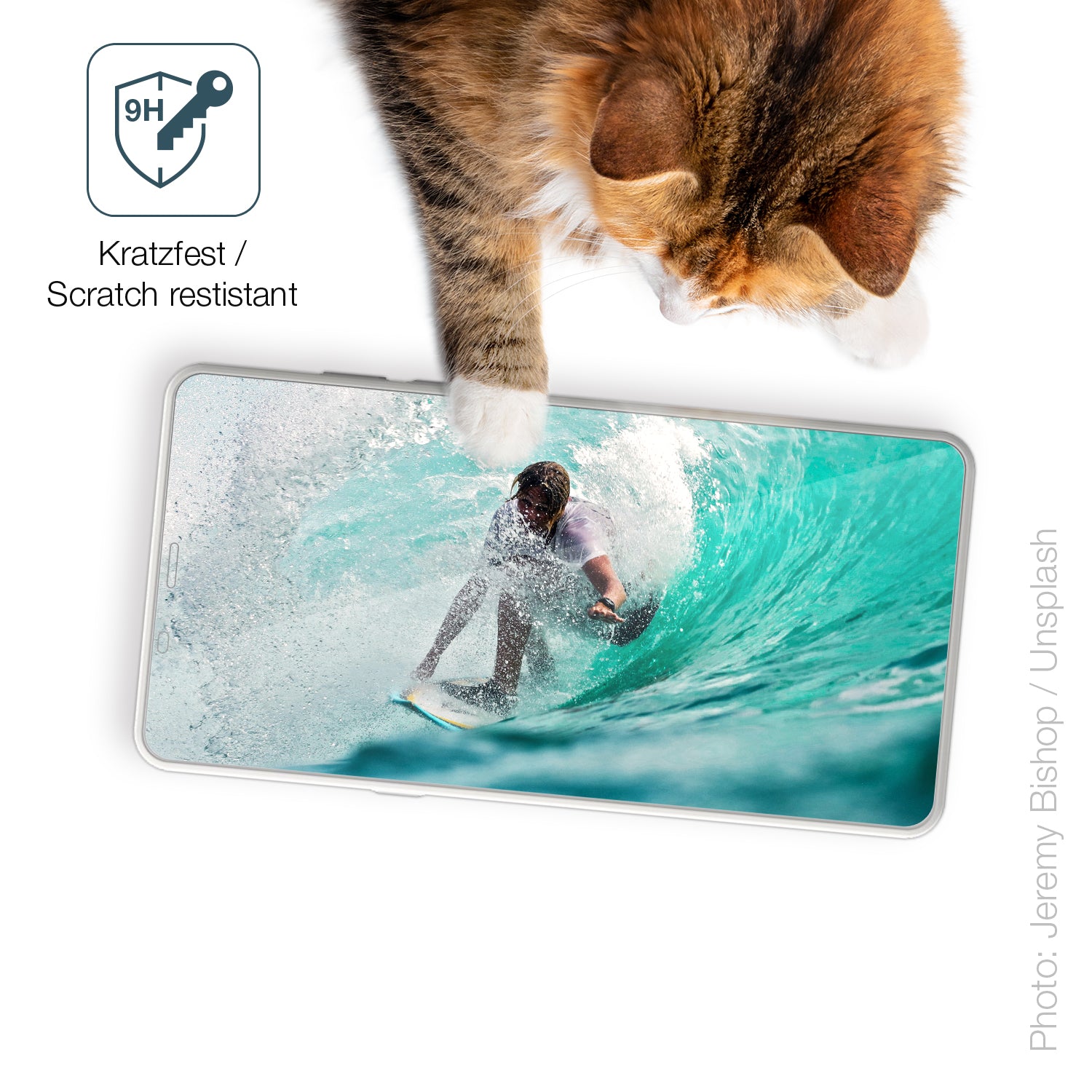 dipos Displayschutz für Onyx Boox Palma 2, transparente Oberfläche, perfekte Passform auch für die Rundungen