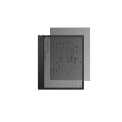 onyxboox note air5 c mit aufgebrachtem dipos Displayschutz, der seitliche Einblicke blockiert