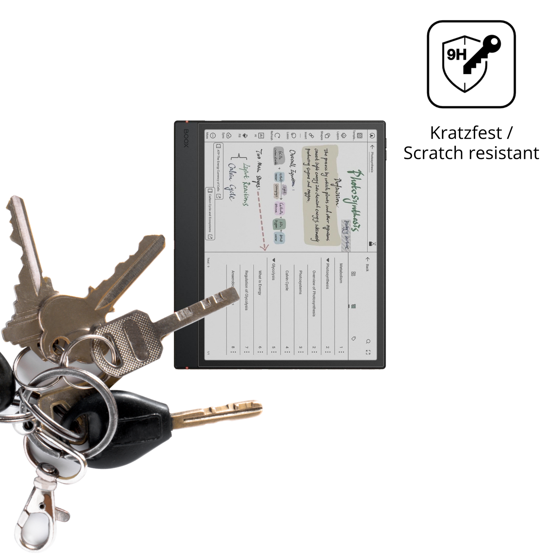 dipos Displayschutz für onyxboox note air5 c, mattierte Oberfläche, robuste Festigkeit und perfekte Passform