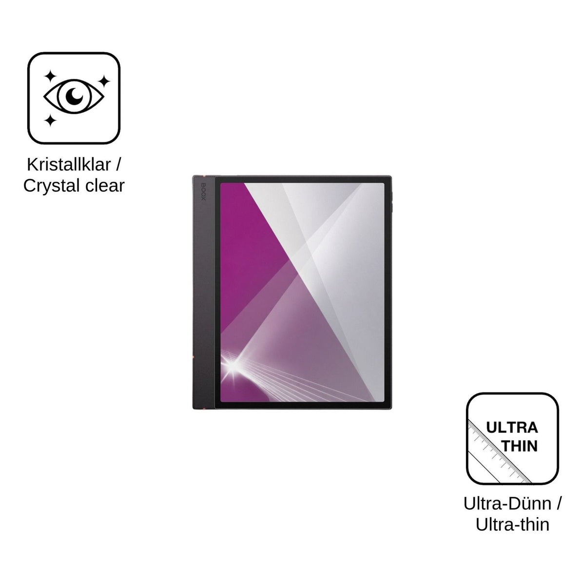 2x Screen Protector for Onyx Boox Note Air6 C Protection Crystal Clear dipos