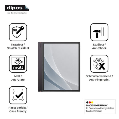 2x Screen Protector for Onyx Boox Note Air6 C matte Flexible Glass 9H dipos
