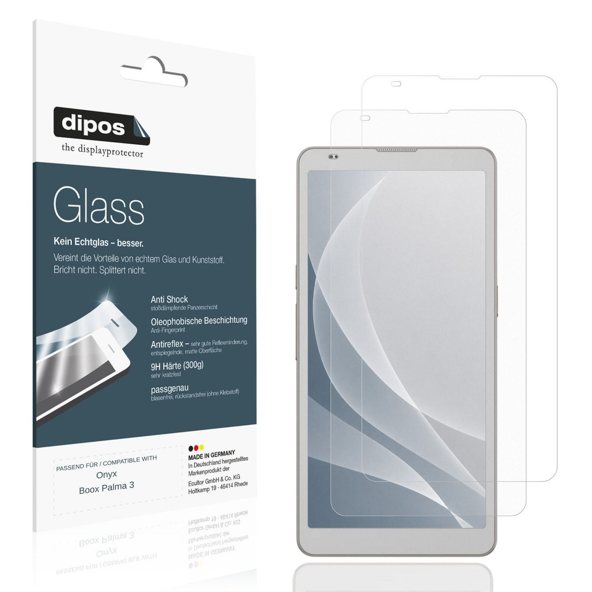 2x Screen Protector for Onyx Boox Palma 3 matte Flexible Glass 9H dipos