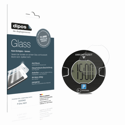 Matte Displayschutzfolie von dipos passend für OOONO P-Disc NO1, 9H kratzfest und blasenfrei montiert