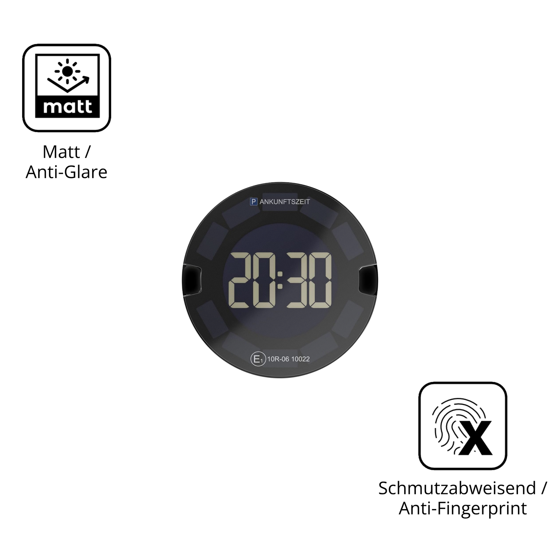 Dünne und entspiegelnde Folie passend zugeschnitten für OOONO P-Disc NO3