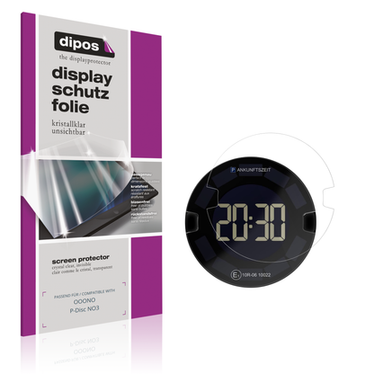 Klare Displayschutzfolie von dipos passend für OOONO P-Disc NO3, präziser Zuschnitt und blasenfrei montiert