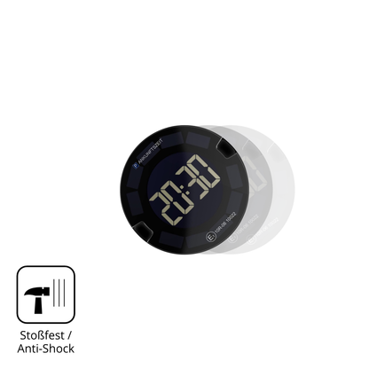 Schutz gegen Kratzer auf dem OOONO P-Disc NO3 Glas durch Schlüssel, Stöße gegen die Tischkante oder Stürze