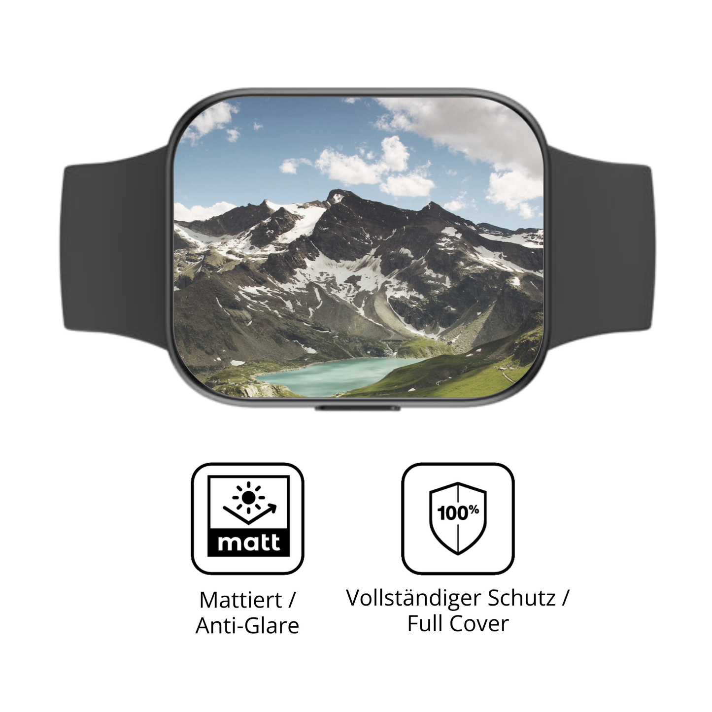 Flexible TPU-Folie passend zugeschnitten für OOQE Watch 2, vollständige Abdeckung