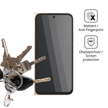 dipos Displayschutz für Oppo A6 5G, mattierte Oberfläche, Blickschutzfilter und perfekter Passform