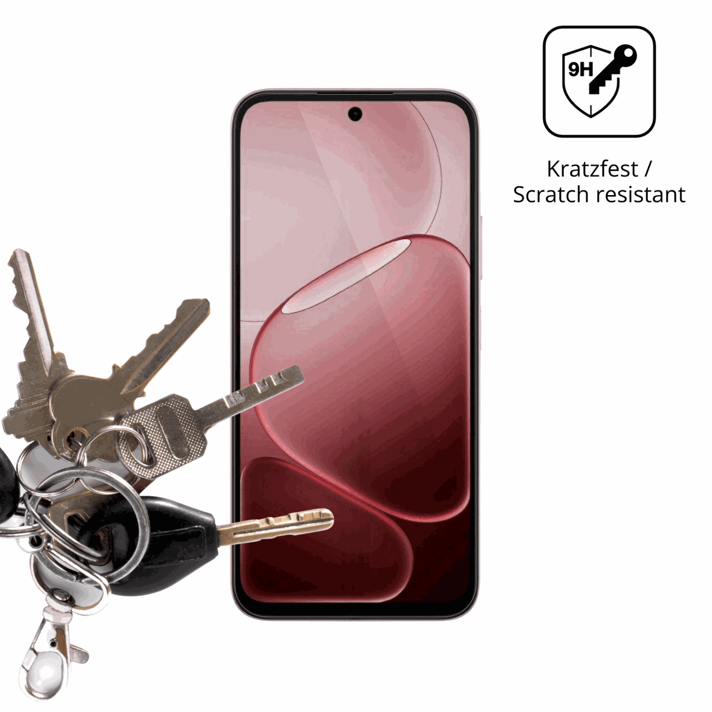 dipos Displayschutz f�r Oppo A6, transparente Oberfl�che, perfekte Passform auch f�r die Rundungen