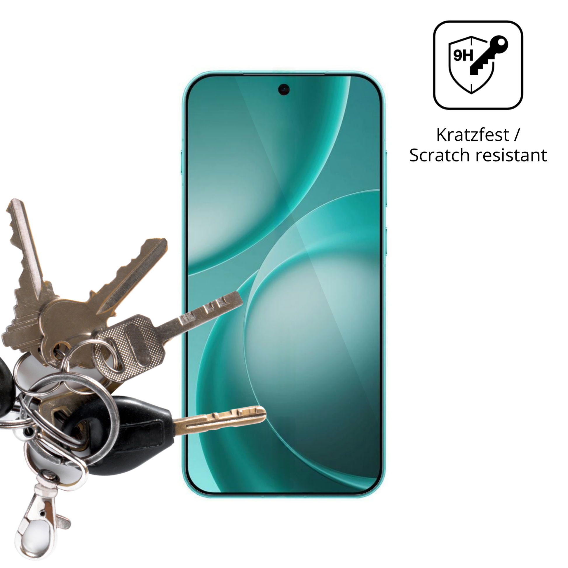 dipos Displayschutz für Oppo Find X9s Pro, transparente Oberfläche, perfekte Passform auch für die Rundungen