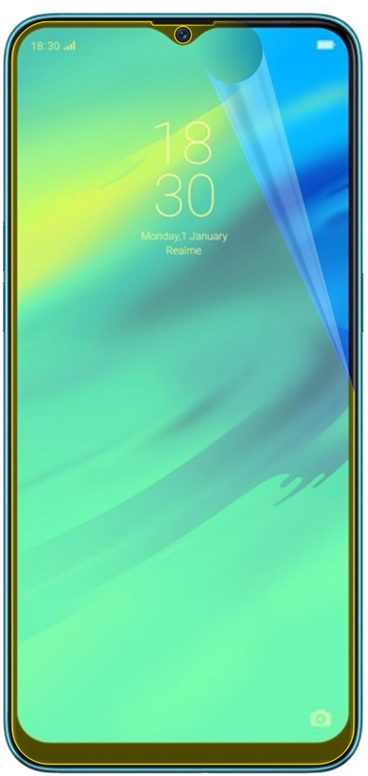 dipos Displayschutz für Oppo Realme 2 Pro, transparente Oberfläche, geringe Dicke und perfekte Passform