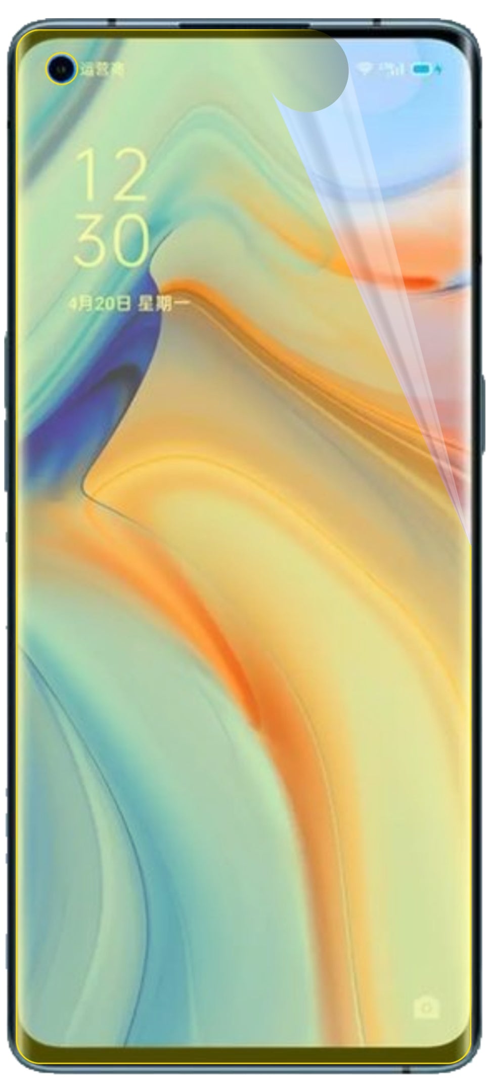 dipos Displayschutz für Oppo Reno 4 Pro, transparente Oberfläche, geringe Dicke und perfekte Passform