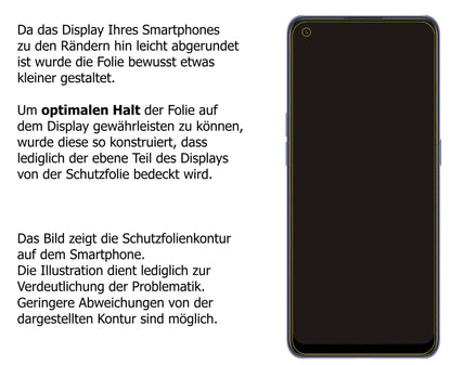 dipos Displayschutz für Oppo Reno 7 SE, mattierte Oberfläche, robuste Festigkeit und perfekte Passform